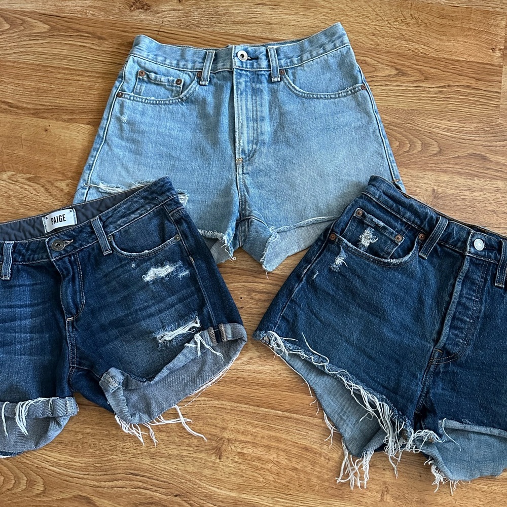Rag & Bone, PAIGE and Levi’s Shorts Size 25